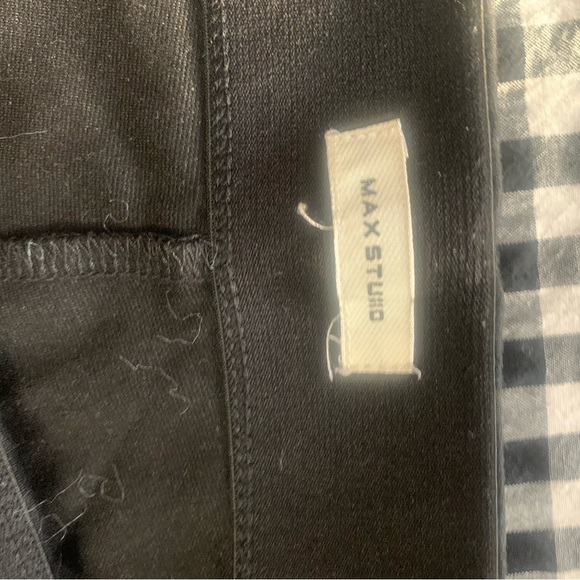 Max Studio Black Checkered Pantsuit - Picture 2 of 2